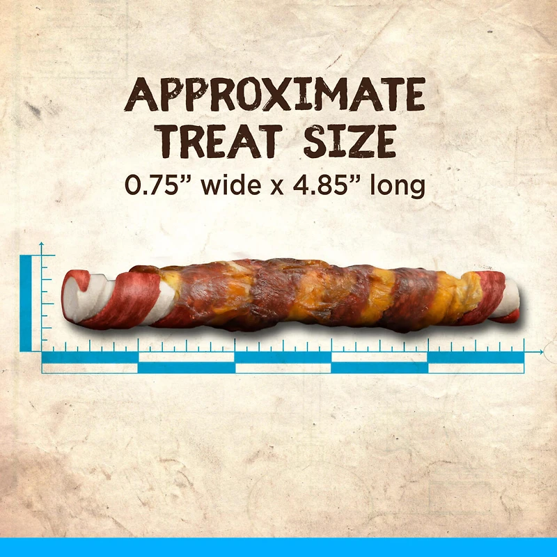 Zoe Better than Rawhide Twists Dog Chews, BBQ Chicken, 148 G