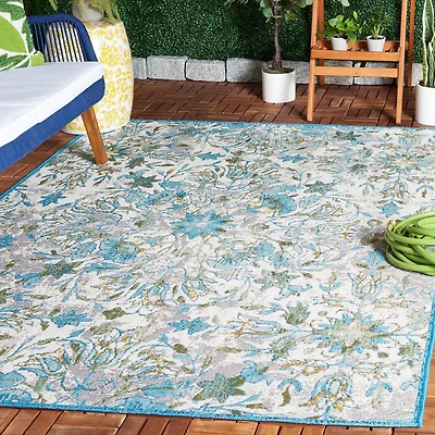 SAFAVIEH Barbados Corwin Tapis Floral Intérieur/Extérieur