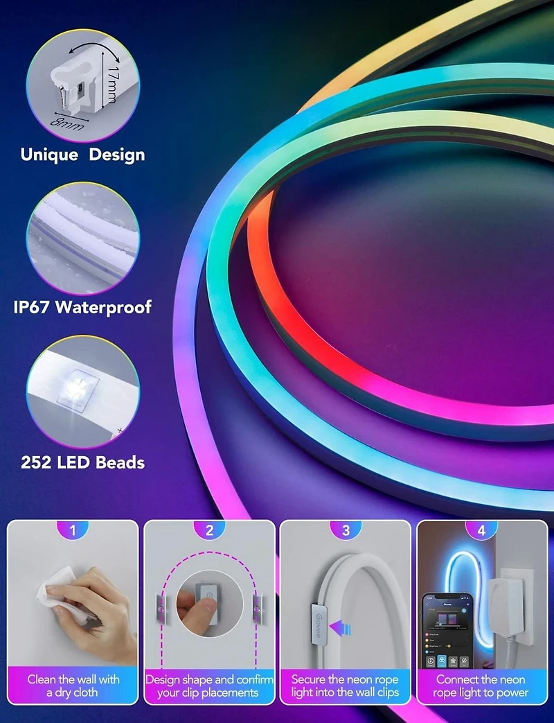 Govee Neon LED Strip Light 6.5ft