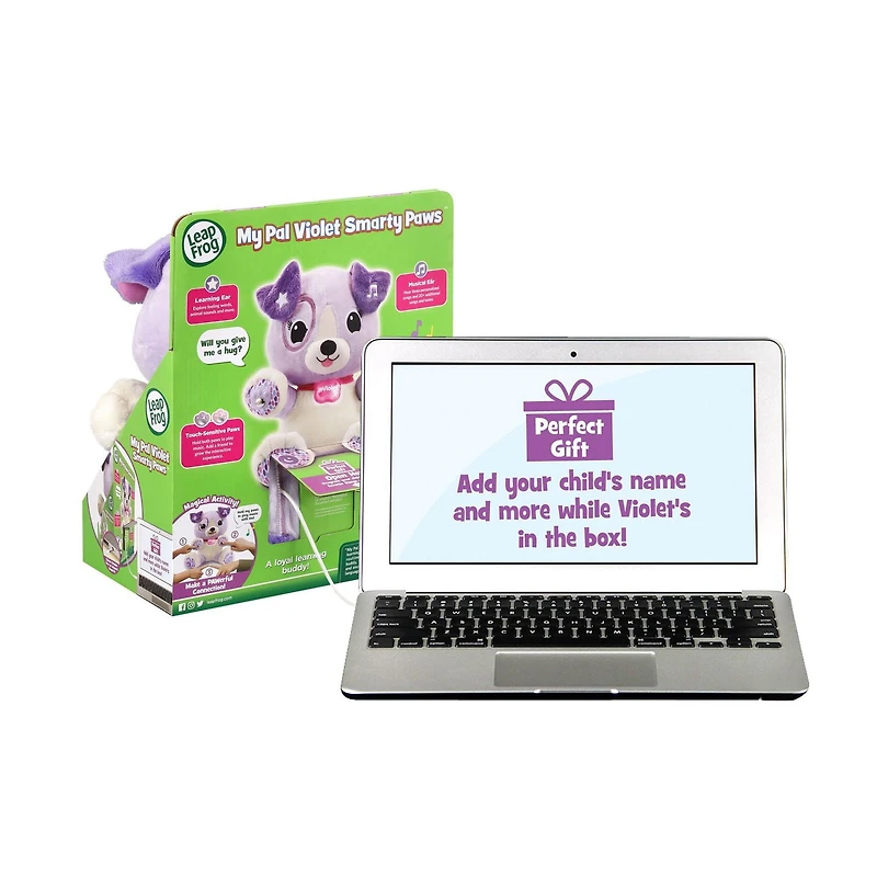 LeapFrog My Pal Violet Smarty Paws™ Personalized Plush Puppy - English Version