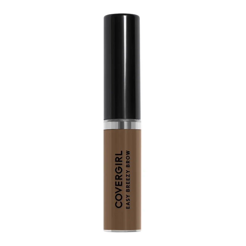 COVERGIRL Easy Breezy Brow Volumizing Gel, Holds Brows for 24 Hours, Infused with Argan Oil & Biotin, 100% Cruelty-Free, Tinted brow gel