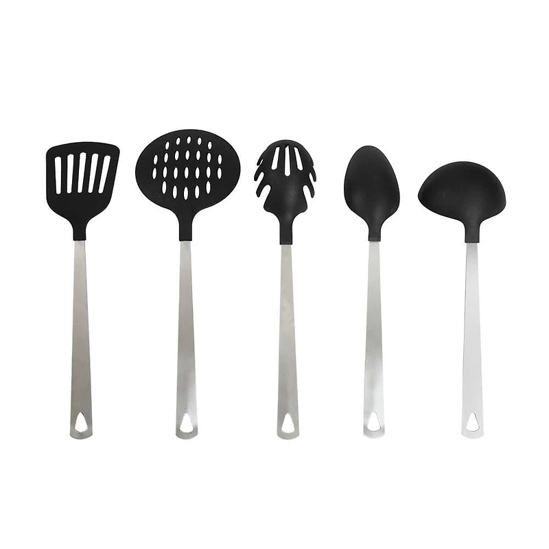 Mainstays 5 Piece Kitchen Utensil Set Stainless Steel and Nylon, Mainstays 5 Piece Kitchen Set