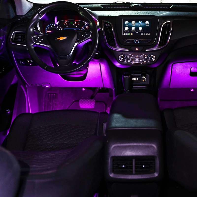 Trousse de base de bandes lumineuses à DEL Ultra pour l’intérieur et l’extérieur – 2 bandes de 12 po, 12 V – Fuchsia