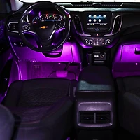 Trousse de base de bandes lumineuses à DEL Ultra pour l’intérieur et l’extérieur – 2 bandes de 12 po, 12 V – Fuchsia