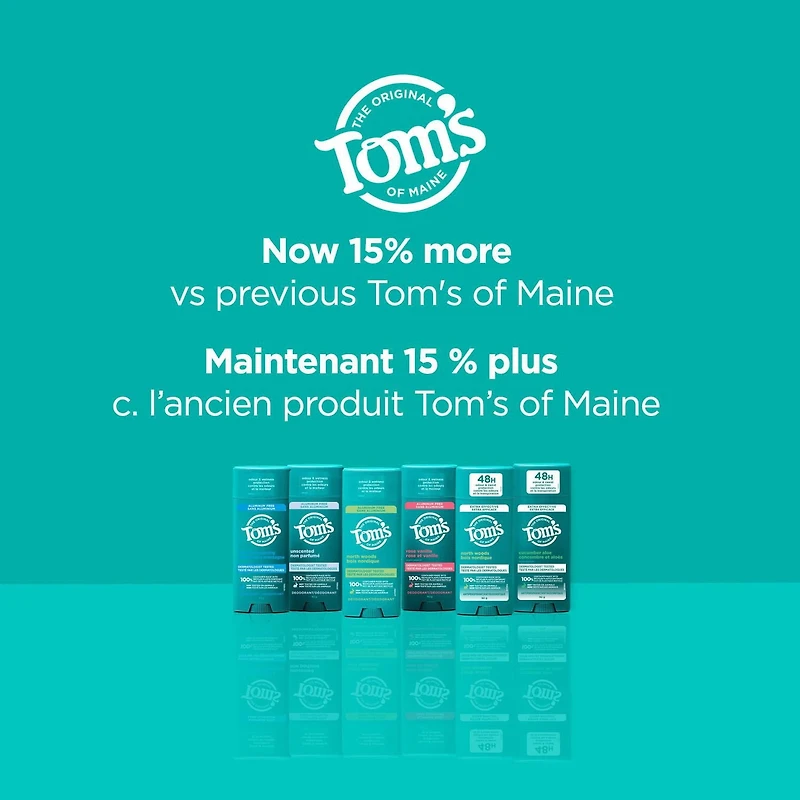 Tom’s of Maine Rose Vanilla Natural Deodorant for Women and Men, 92 g