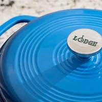 Lodge Enamel Dutch Oven, Blue - 6 quart.