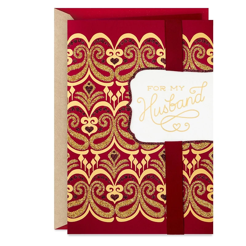 Hallmark Valentines Day Card for Husband (Paisley)