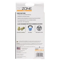 GoZone Solid Fabric Resistance Band – Black/Orange, Non-slip design