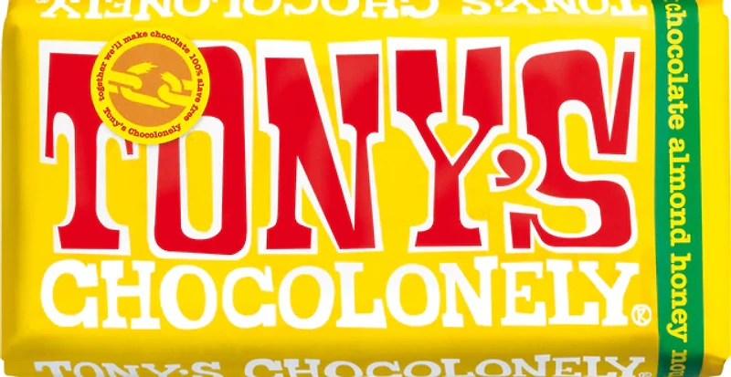 Tony's Chocolonely chocolat au lait au nougat miel-amande Tony's Chocolonely chocolat au lait au nougat miel-amande