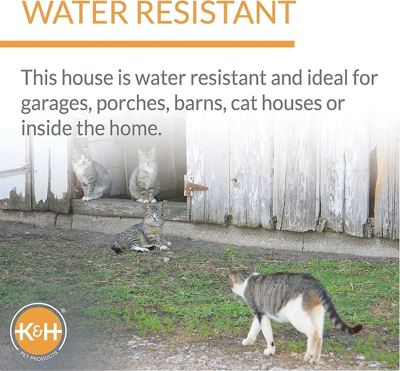K&H Outdoor Heated Kitty Red House For cats
