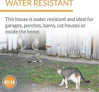 K&H Outdoor Heated Kitty Red House For cats