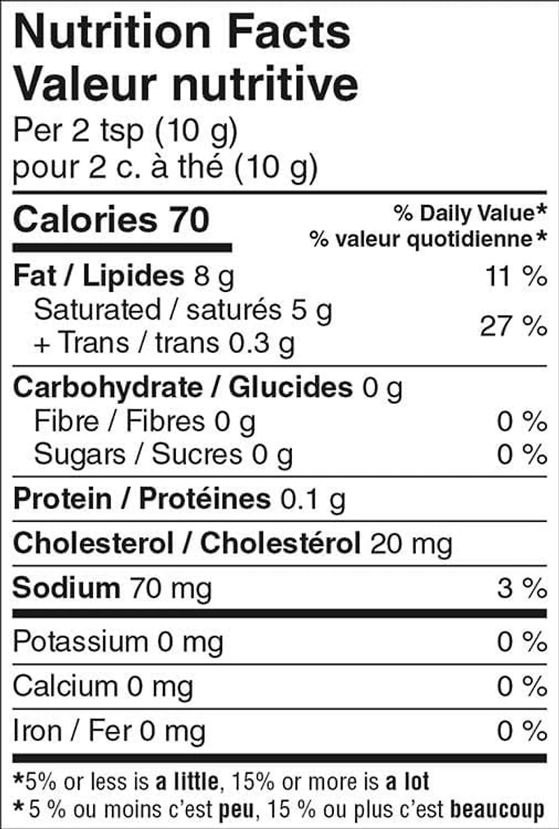 Beurre salé Great Value 454g