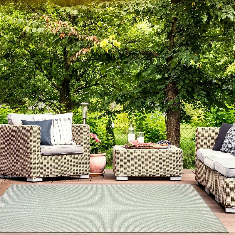 ECARPET Outdoor Area Rug for Patio, Deck, Backyard, Camping, Water Proof Carpet