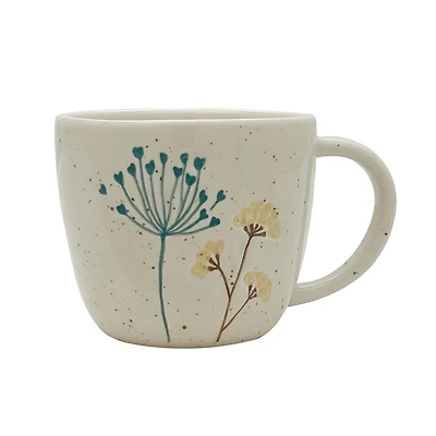 Façon de célébrer! Mug fleur de printemps, vert et jaune