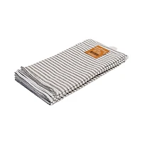 Fabstyles Bistro Stripe Kitchen Towel Set of 3: Essential Kitchen Helpers