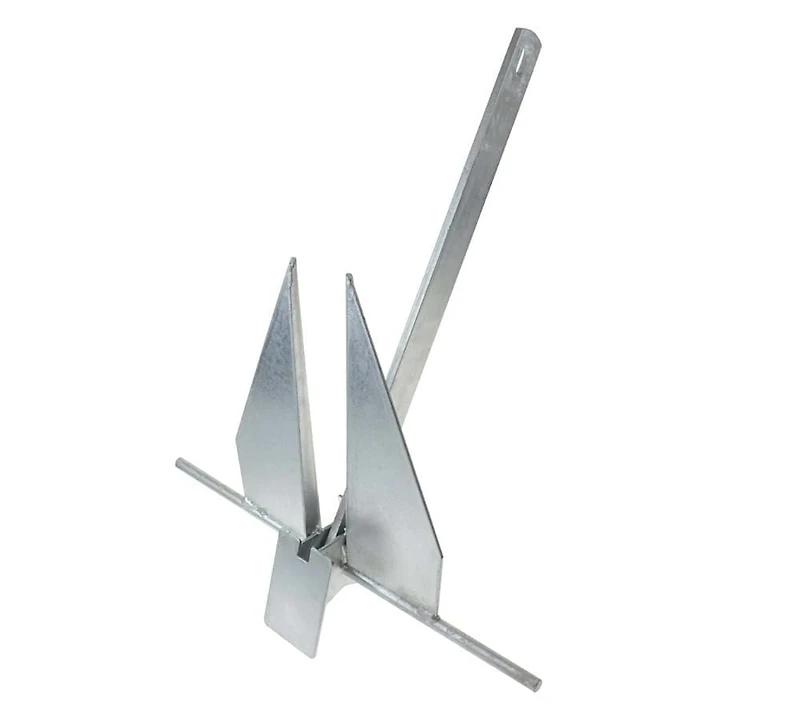 Blue Dog Marine #8 Fluke Anchor Kit – Ancre de bateau de 8 lb pour une solution d'ancrage complète pour les bateaux jusqu'à 24'