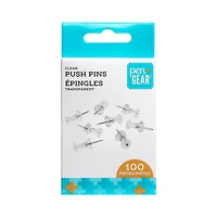 Punaises transparentes Pen+Gear 100 pièces