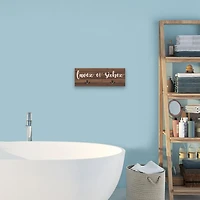 Artissimo Designs Lave & Sèchez Wood/MDF Plaque - 24W x 8.75H x .5D