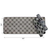 IH Casa Decor Diamond Tufted Floor Mat Asstd 2' X 5' - Set of 4