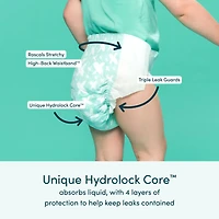 Rascals Premium Diapers, Size 6, Small Carton, 44 Count, Preemie to Size 7