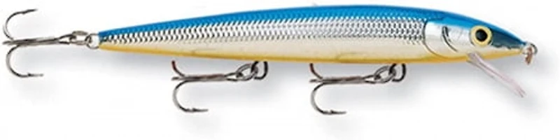 Poisson Nageur Rapala Husky Jerk 4", Argent Bleu Hochet à l'intérieur