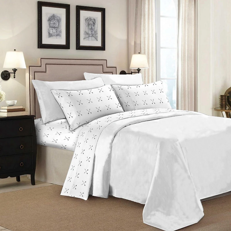 Johnson Home Premium 160 GSM Ultra Plush, Breathable and Durable, Combed Cotton Flannel Sheet Set - Deep Pocket - Easy to Fit - Cozy Bed Sheets