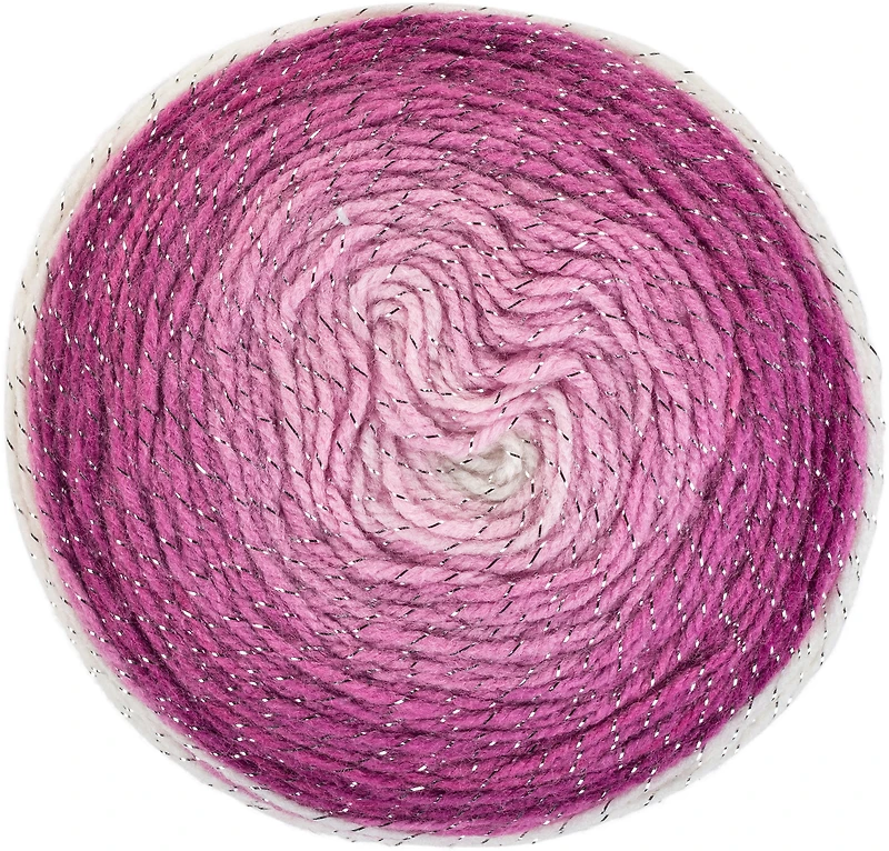 Fil Red Heart® Roll With It Sparkle™, acrylique #4 moyen, 5,3 oz/150 g, 561 verges Acrylique #4 Medium Fil