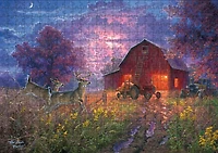 Buffalo Games Night Run 500-Piece 21.25 x 15-inch Interlocking Jigsaw Puzzle for Adults Ages 14+