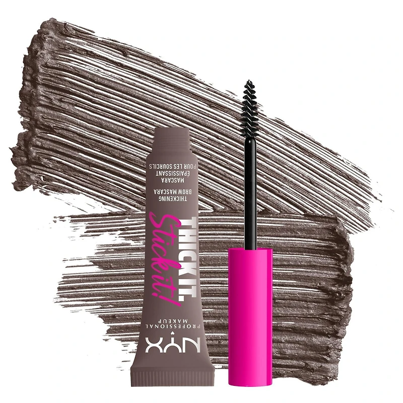 NYX Professional Makeup, Thick it stick it, Mascara sourcils, Épaissisant, Formule Vegan
