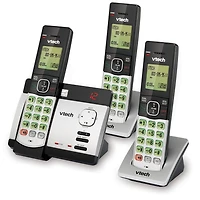 VTech CS5129-3 DECT 6.0 Expandable Cordless Phone System with 3 Handsets