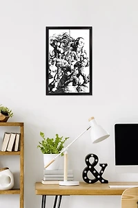 Marvel Sketch - Group Wall Poster