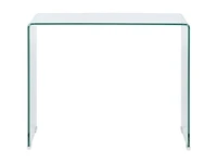Waterfall Glass Console Table 30x32x14in