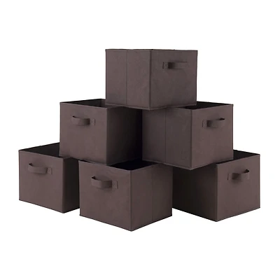 Capri 6PC paniers de tissu de pliage de chocolat, produit 38622