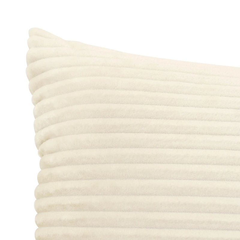 Cord Plush Body Pillow Oat, 20x48"