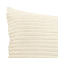 Cord Plush Body Pillow Oat, 20x48"