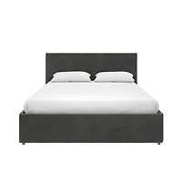 Rose Upholstered Bed with Storage