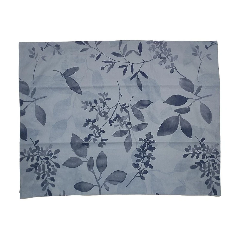 Parure de lit Mainstays Soft Touch Bed in a Bag, 11 pièces, réversible, motif floral bleu, avec draps, pour lit double Couette et draps tout-en-un, pleine grandeur