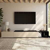Nexera Arlo Extendable TV Console (66"-108"), Black
