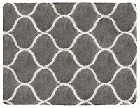 MAINSTAYS 48"x66" Grey and White Tufted Sanborn Shag Rug