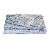 Ensemble grand lit 6pc imprimé indigo Wabasso