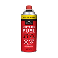 Cartouche de gaz butane marque Olympia – 8 oz (227 g) – pour réchauds et appareils portables. 1 cartouche.
