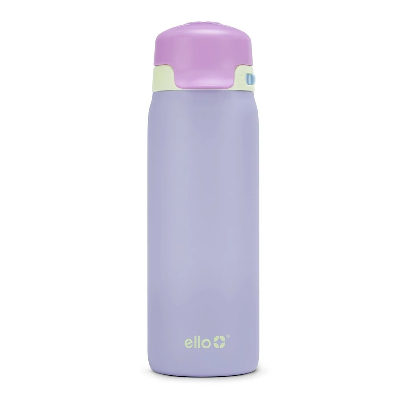 Ello Flip & Fill 18 oz Stainless Steel Water Bottle, <ul><li>18oz Capacity </li><li>Easy-to-use flip lid</li><li>All parts BPA free</li></ul>