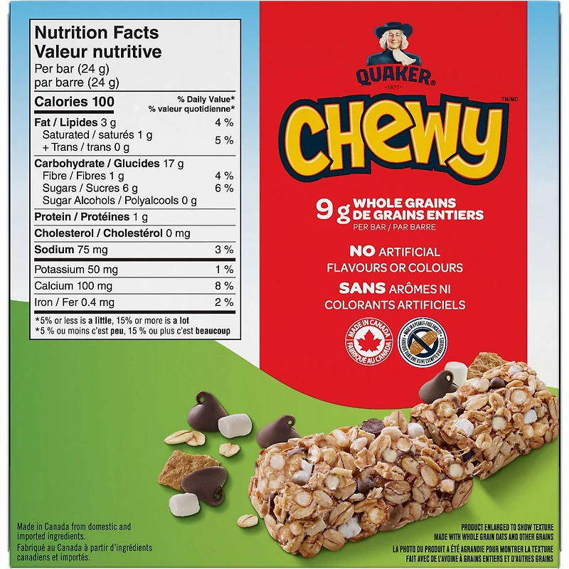 Quaker Chewy Barres tendres S’mores