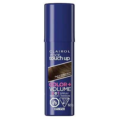Clairol Root Touch-Up Vaporisateur Temporaire 2en1 couvre la repousse grise et ajoute un élan de volume Aucun dommage, Sans ammoniaque
