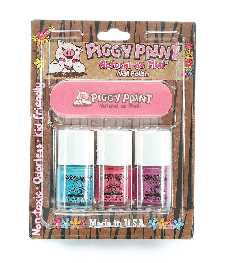 Piggy Paint Natural as Mud Nail Polish Set, Piggy Paint Natural as Mud Nail Polish Set 100ml