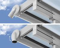 Canopia by Palram Sierra 7,4 pi x 7,5 pi Abri de patio en aluminium - Blanc