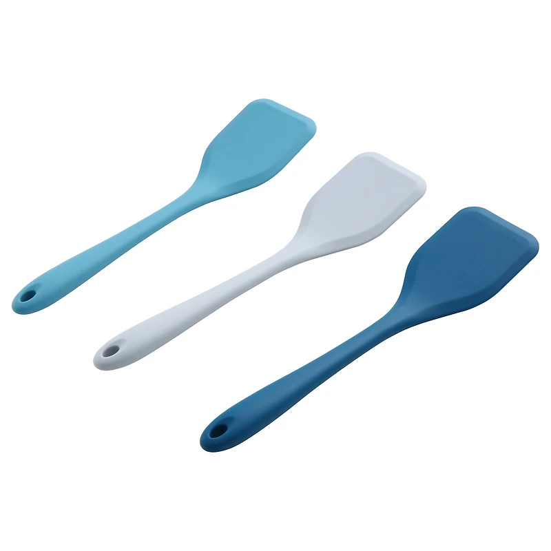 Spatule spatule en silicone solide résistante à la chaleur Mainstays, bleu marine, gris ou bleu sarcelle Spatule solide en silicone MS Color