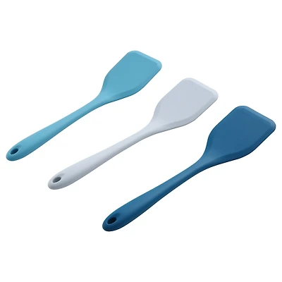 Spatule spatule en silicone solide résistante à la chaleur Mainstays, bleu marine, gris ou bleu sarcelle Spatule solide en silicone MS Color