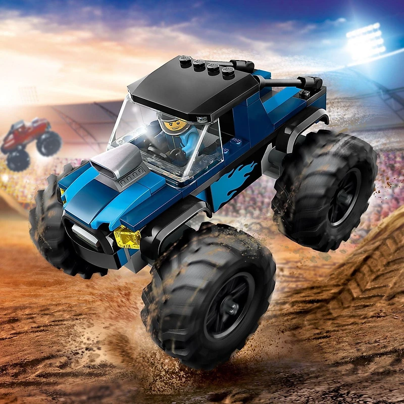 LEGO City Great Vehicles Le camion monstre bleu 60402 Ensemble de construction (148 pièces) Comprend 148 pièces, 5+ ans