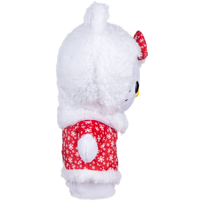 Christmas Small Side Stepper Hello Kitty in Red Snowflake Dress Off Price Sanrio 8.66 in x 6.29 in x 14.17 in 1.17 lb